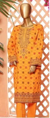 Pakistani Bin Saeed Stitched 2Pcs _ Mustard yellow