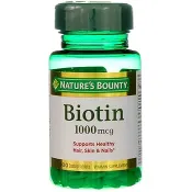 Nature's Bounty Biotin 1000 mcg Tablets 100 Count
