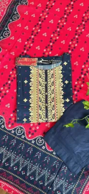 Pakistani Original Sadabahar Chunri Lawn Stitched 3Pcs