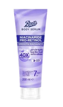 BOOTS BODY SERUM NIACINAMIDE PRO-RETINOL SMOOTH RADIANCE – 200 ML