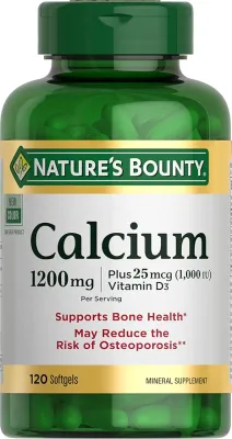 Nature’s Bounty Calcium + Vitamin D3 1200mg *120 Softgels	
