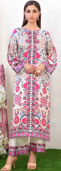 Original Damask Tawakkal Stitched 2 Piece Ready-to-wear Digital Printed Staple Shirt Designs & Stitched Digital Printed Staple Trousers 