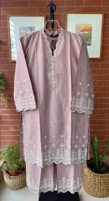 Pakistani Hayat's Stitched Cotton 2pcs _ Lavender 