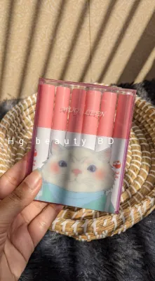 MUGE LEEN Cute Cat Lipstick- 6ps