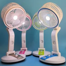 Rechargeable Adjustable Folding LR Fan