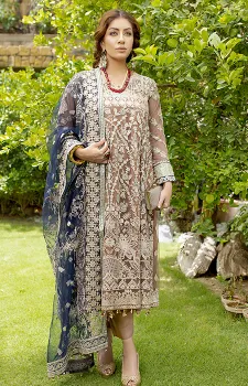 Baroque Embroidered Luxury Chiffon collection with Fancy Dupatta by  M.I.Creation