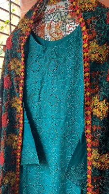 Pakistani Original Schick Stitched Lawn 3pcs _ Sea Green 