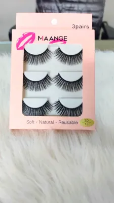 Maange 3d Natural Eyelash 3 pair 13no