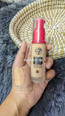 W7 HD Foundation 12 Hours – Honey