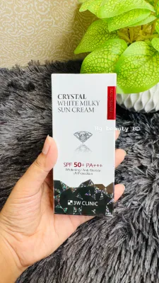 3W Clinic Crystal White Milky Sun Cream SPF 50+ PA+++ (50gm)