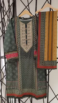 Pakistani Original Sadabahar Chunri Lawn Stitched 3Pcs