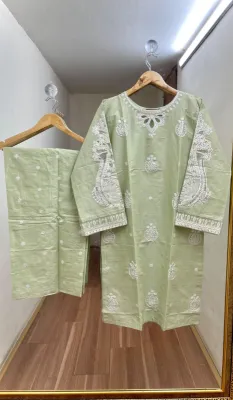 Pakistani Hayat's Stitched Cotton 2pcs _ Mint 