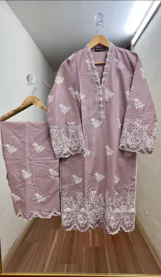 Pakistani Hayat's Stitched Cotton 2pcs_Lavender