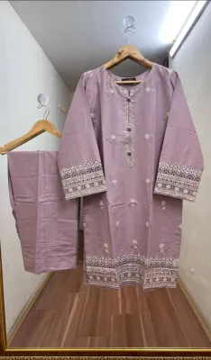 Pakistani Hayat's Stitched Cotton 2pcs_Lavender