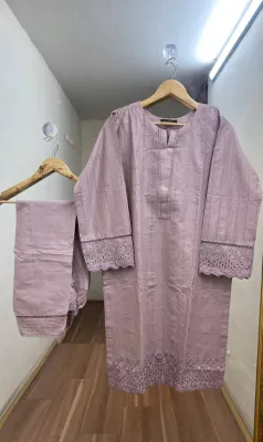 Pakistani Hayat's Stitched Cotton 2pcs_Lavender