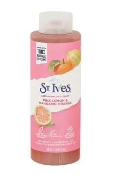 St. Ives Exfoliating Body Wash Pink Lemon & Mandarin Orange 473ml