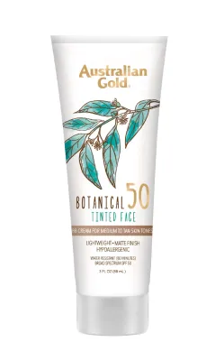 Australian Gold Botanical Sunscreen Tinted Face Sunscreen Lotion – Medium To Tan – (88ml)