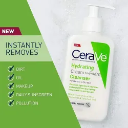 Cerave Hydrating Cream To Foam Cleanser 355ml 