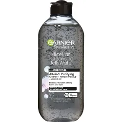 GARNIER SKINACTIVE Micellar Purifying Jelly Water With Charcoal Hypoallergenic Tested 400ml (Poland)