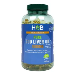 H&B Pure Cod Liver Oil 1000mg 240 Capsules