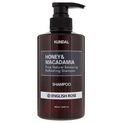 KUNDAL Honey & Macadamia Pure Natural Refreshing Shampoo English Rose 500ml	