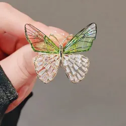 Rhinestone Butterfly Hijab Brooch / Hijab Pin 