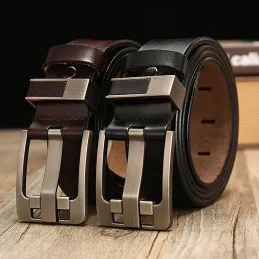 Pin Buckle Genuine Leather Belt