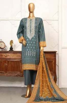 Pakistani Original Sadabahar Chunri Lawn Stitched 3Pcs