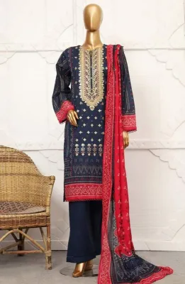 Pakistani Original Sadabahar Chunri Lawn Stitched 3Pcs