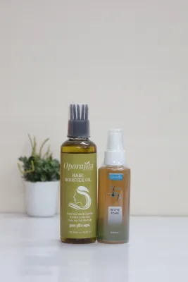 Oporajita Hair Booster Oil 200ml + Oporajita Hair Loss Revive Tonic 100ml (Combo)