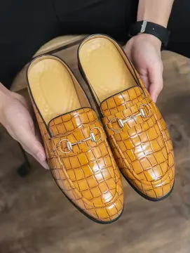 CROCODILE LEATHER HALF SHOES