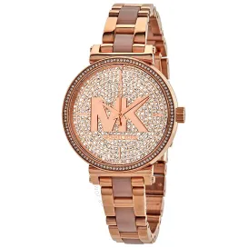 Michael Kors Sofie Rose Gold-Tone Analogue Watch 