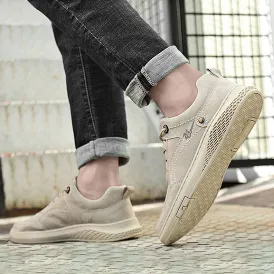 GENUINE LEATHER CASUAL COMFORTABLE NON-SLIP BREATHABLE SHOES GB-6244