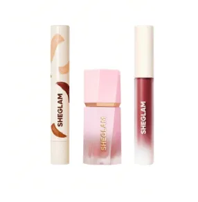 Sheglam Concealer - Honey & Liquid Lipstick - Attraction & Liquid Blush - Devoted Combo