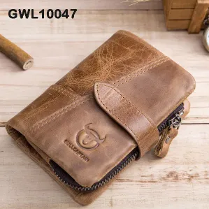 Genuine Leather Vertical Wallet