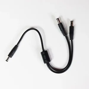 GearUp 2-In-1 DC Cable To Use 2 Devices On WGP/ SKE Mini UPS (Black Color)