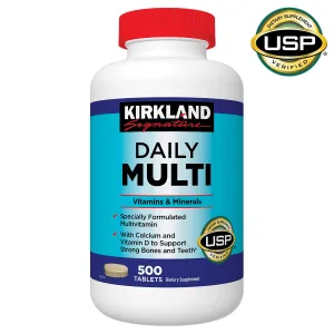 Kirkland Signature Daily Multi Vitamins & Minerals 500 Tablets (USA)