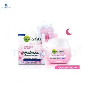 Garnier Sakura Glow Hyaluron Sleeping Mask Night Cream 50ml