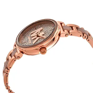 Michael Kors Sofie Rose Gold-Tone Analogue Watch 