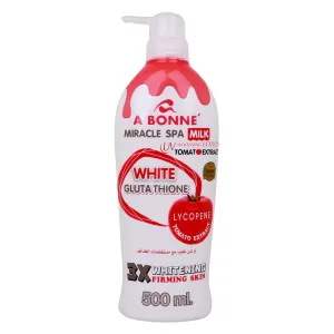 A Bonne Miracle Spa Milk Tomato Extract Whitening Lotion With Glutathion - 500ml