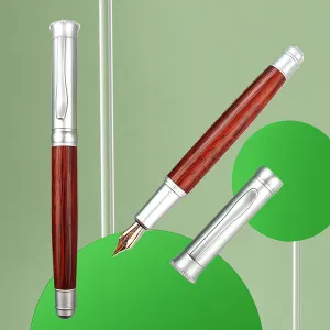 Wood & Metal Fountain Pen – Fine Nib