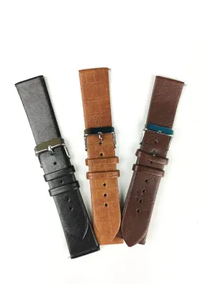 22mm Leather Strap For Smartwatch