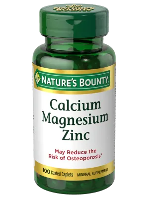 Nature’s Bounty Calcium Magnesium Zinc with Vitamin D3 100 Coated Caplets
