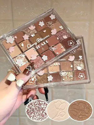 Nude Earth Colour Glitter Matte  Eyeshadow Palette 20 Colors