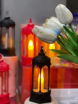 Ramadan Lantern Decor Hanging Candle Lamp 