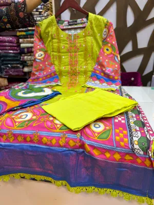 Kola patha color dress 