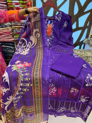 Sadabahar Collection Purple Color