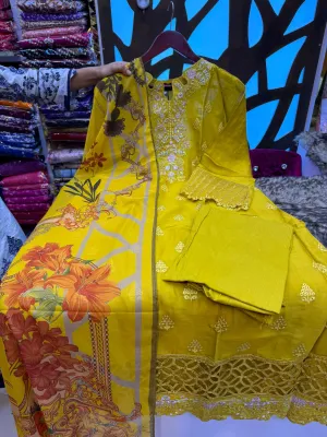 Sadabahar Collection Yellow Color