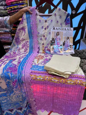 Mashaal Premium Swizz Lawn 