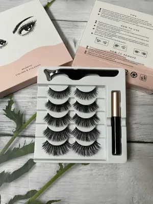 MAGNETIC EYELASH SET ( 5 PAIR)